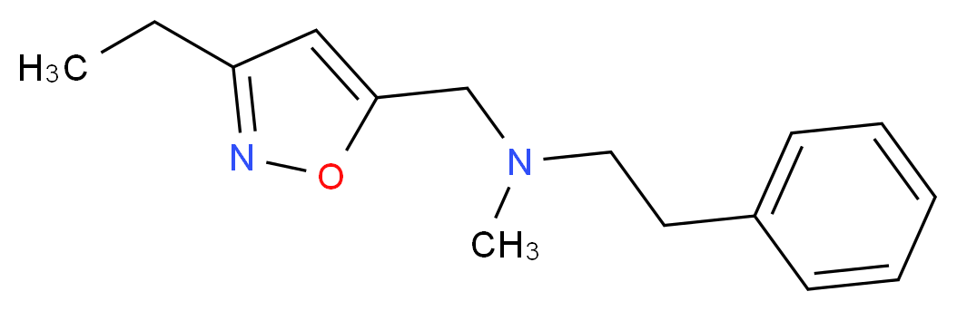 N-[(3-ethylisoxazol-5-yl)methyl]-N-methyl-2-phenylethanamine_分子结构_CAS_)