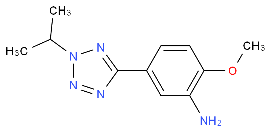 5-(2-isopropyl-2H-tetrazol-5-yl)-2-methoxyaniline_分子结构_CAS_)