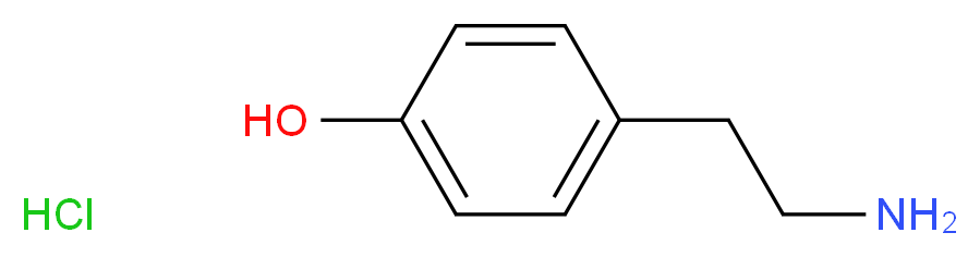 酪胺 盐酸盐_分子结构_CAS_60-19-5)