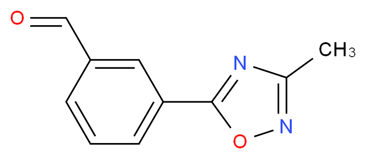 3-(3-methyl-1,2,4-oxadiazol-5-yl)benzaldehyde_分子结构_CAS_273727-50-7