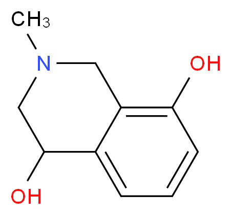 2-methyl-1,2,3,4-tetrahydroisoquinoline-4,8-diol_分子结构_CAS_23824-25-1