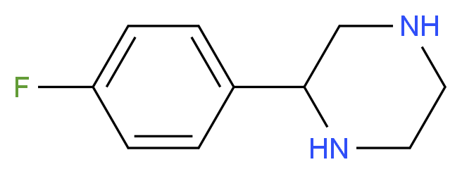 2-(4-Fluorophenyl)piperazine_分子结构_CAS_65709-33-3)