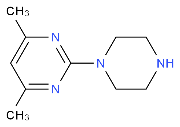 4,6-Dimethyl-2-piperazin-1-yl-pyrimidine_分子结构_CAS_)