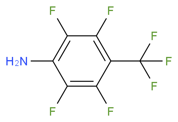 2,3,5,6-tetrafluoro-4-(trifluoromethyl)aniline_分子结构_CAS_651-83-2