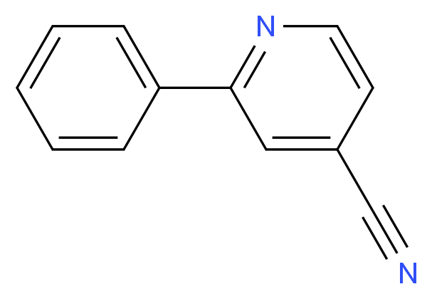 2-Phenylisonicotinonitrile_分子结构_CAS_33744-17-1)