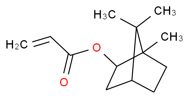 1,7,7-trimethylbicyclo[2.2.1]heptan-2-yl prop-2-enoate_分子结构_CAS_5888-33-5