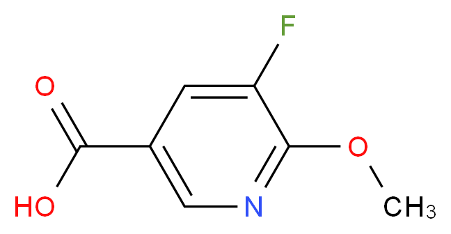 5-fluoro-6-methoxypyridine-3-carboxylic acid_分子结构_CAS_953780-42-2