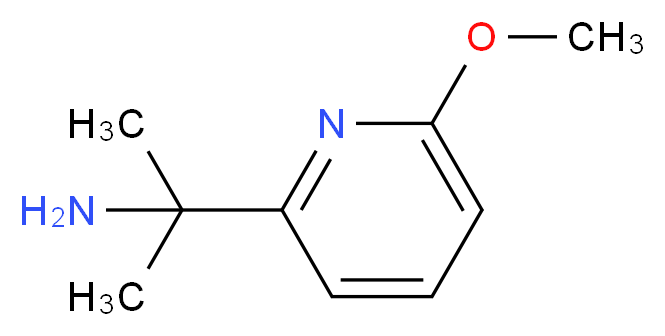 2-(6-methoxypyridin-2-yl)propan-2-amine_分子结构_CAS_1060807-37-5