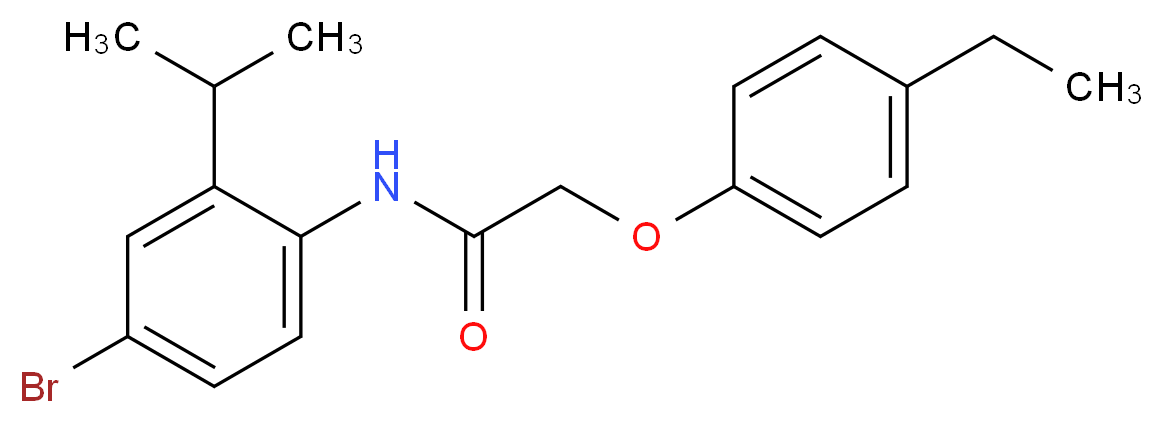 N-(4-bromo-2-isopropylphenyl)-2-(4-ethylphenoxy)acetamide_分子结构_CAS_528531-90-0)