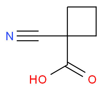 1-cyanocyclobutane-1-carboxylic acid_分子结构_CAS_)