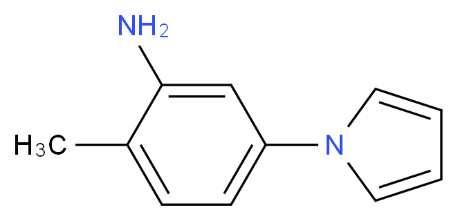 2-methyl-5-(1H-pyrrol-1-yl)aniline_分子结构_CAS_137352-77-3