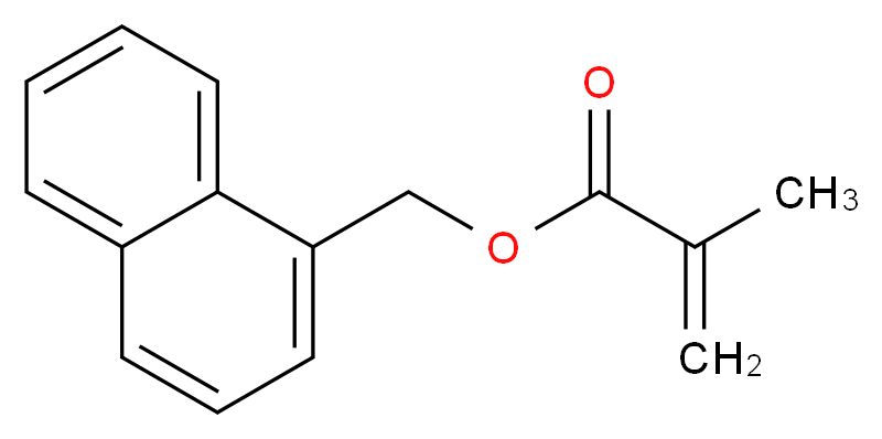 (1-Naphthyl)methyl Methacrylate_分子结构_CAS_28171-92-8)