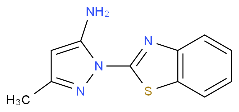 2-Benzothiazol-2-yl-5-methyl-2H-pyrazol-3-ylamine_分子结构_CAS_99845-70-2)