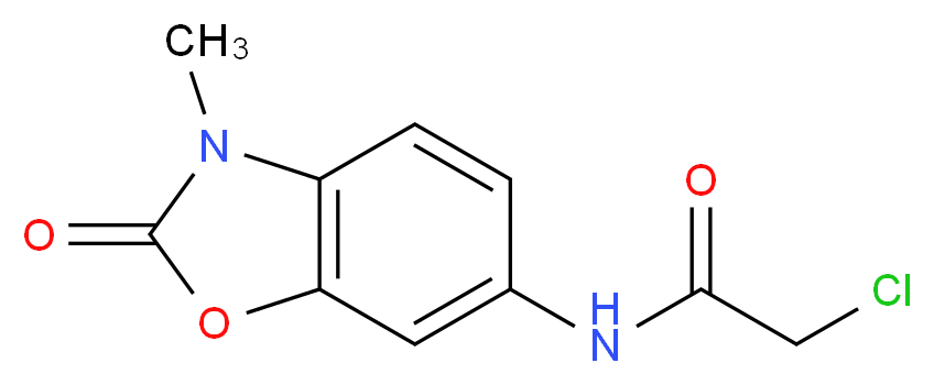 2-Chloro-N-(3-methyl-2-oxo-2,3-dihydro-benzooxazol-6-yl)-acetamide_分子结构_CAS_)