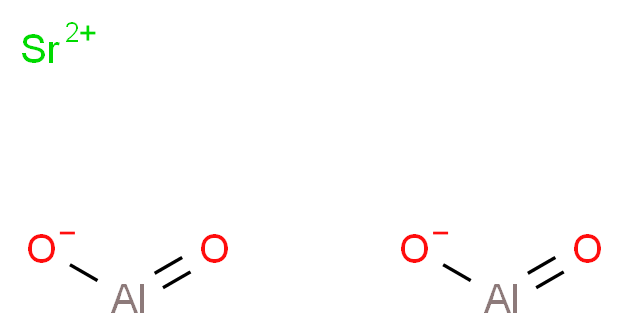 铝酸锶_分子结构_CAS_12004-37-4)