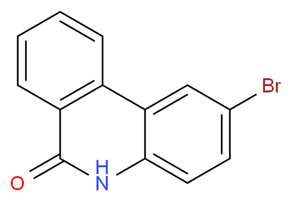 2-bromo-5,6-dihydrophenanthridin-6-one_分子结构_CAS_27353-48-6