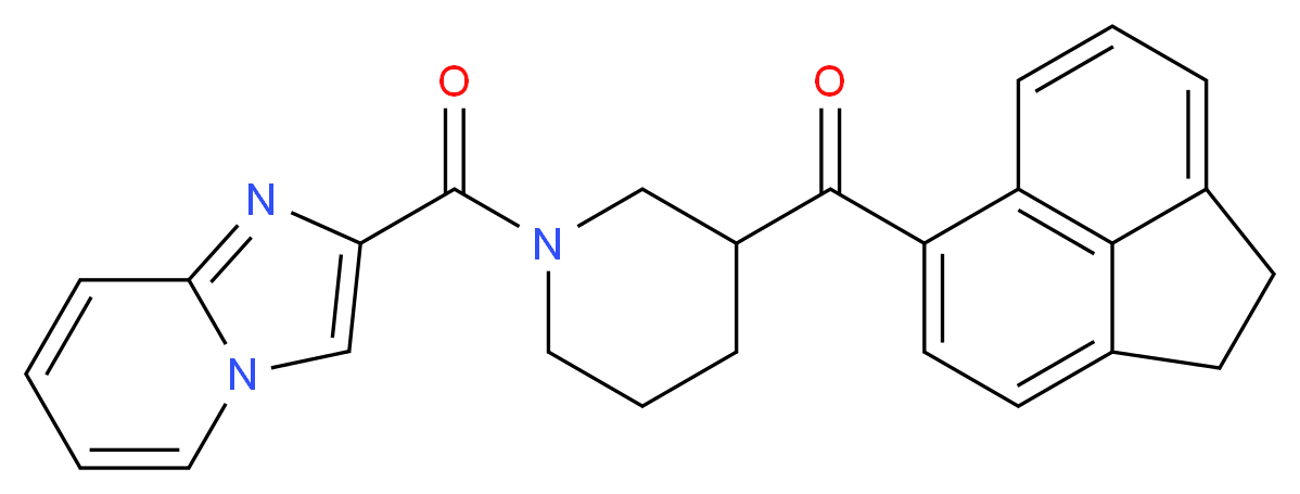 1,2-dihydro-5-acenaphthylenyl[1-(imidazo[1,2-a]pyridin-2-ylcarbonyl)-3-piperidinyl]methanone_分子结构_CAS_)