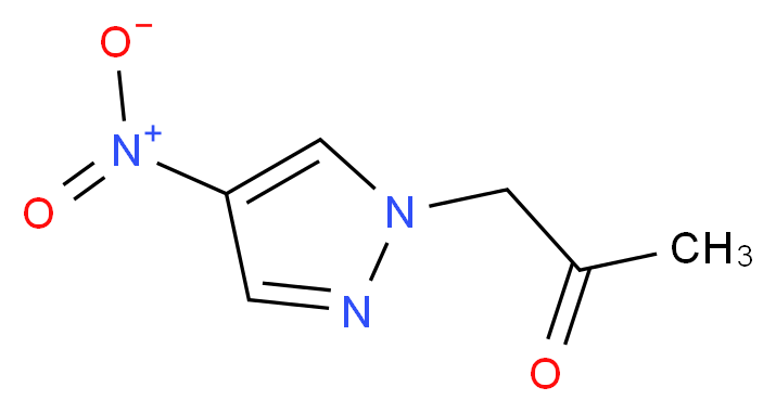 1-(4-nitro-1H-pyrazol-1-yl)acetone_分子结构_CAS_32407-65-1)