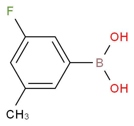 (3-Fluoro-5-methylphenyl)boronic acid_分子结构_CAS_850593-06-5)