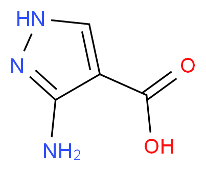 5-amino-1H-pyrazole-4-carboxylic acid_分子结构_CAS_41680-34-6