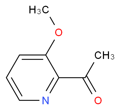 1-(3-Methoxypyridin-2-yl)ethanone_分子结构_CAS_379227-03-9)