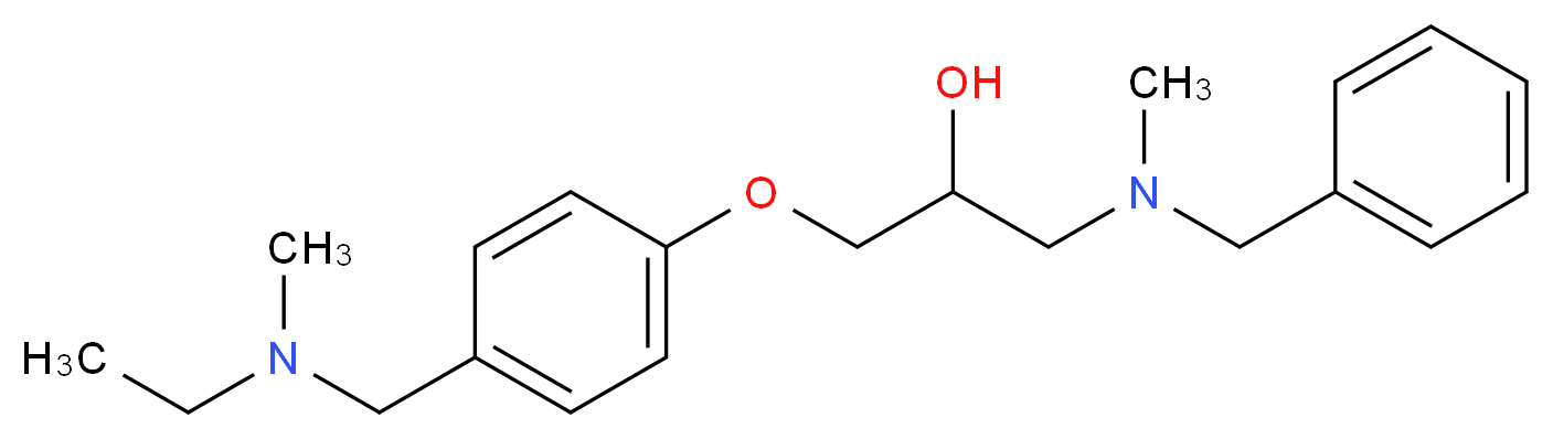 1-[benzyl(methyl)amino]-3-(4-{[ethyl(methyl)amino]methyl}phenoxy)-2-propanol_分子结构_CAS_)