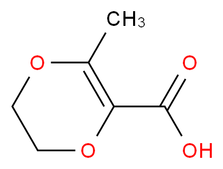 3-methyl-5,6-dihydro-1,4-dioxine-2-carboxylic acid_分子结构_CAS_135813-44-4