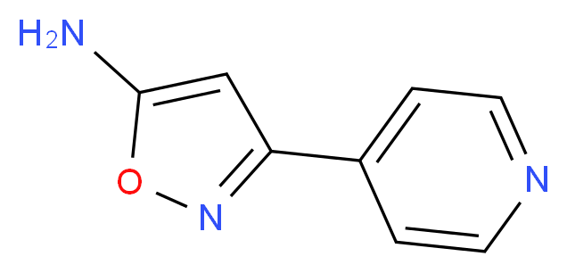 3-(pyridin-4-yl)-1,2-oxazol-5-amine_分子结构_CAS_19790-96-6