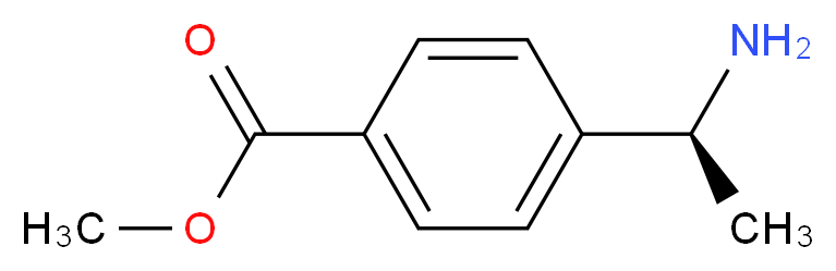 (S)-Methyl 4-(1-aminoethyl)benzoate_分子结构_CAS_222714-37-6)