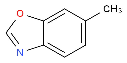 6-methyl-1,3-benzoxazole_分子结构_CAS_10531-80-3