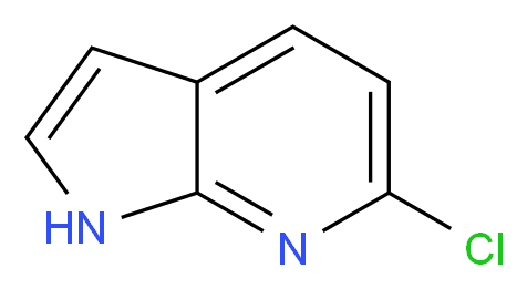 6-Chloro-7-azaindole_分子结构_CAS_55052-27-2)