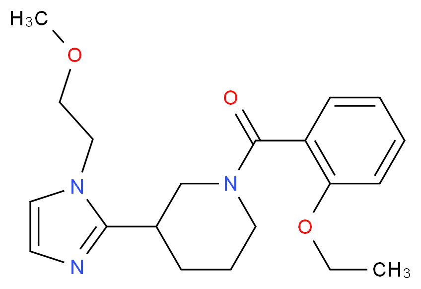 1-(2-ethoxybenzoyl)-3-[1-(2-methoxyethyl)-1H-imidazol-2-yl]piperidine_分子结构_CAS_)
