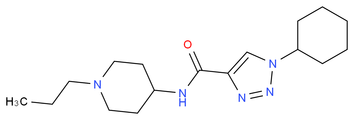 1-cyclohexyl-N-(1-propyl-4-piperidinyl)-1H-1,2,3-triazole-4-carboxamide_分子结构_CAS_)