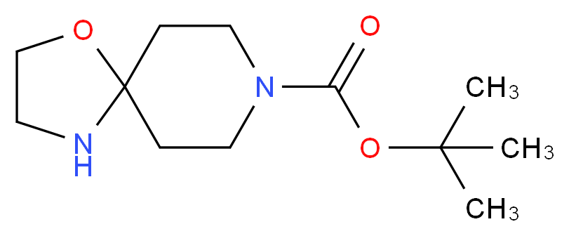 tert-Butyl 1-oxa-4,8-diazaspiro[4.5]decane-8-carboxylate_分子结构_CAS_)