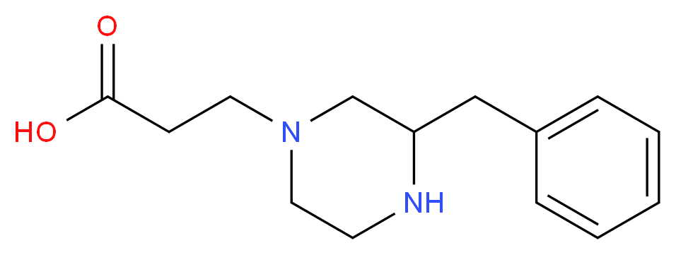 3-(3-benzylpiperazin-1-yl)propanoic acid_分子结构_CAS_1060814-15-4)