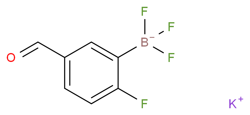 Potassium 2-fluoro-5-formylphenyltrifluoroborate_分子结构_CAS_1012868-70-0)