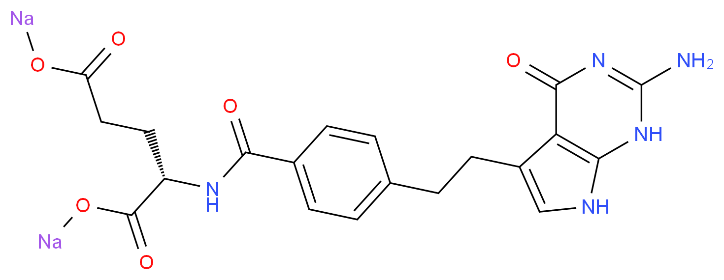 Pemetrexed disodium (LY-231514)_分子结构_CAS_150399-23-8)