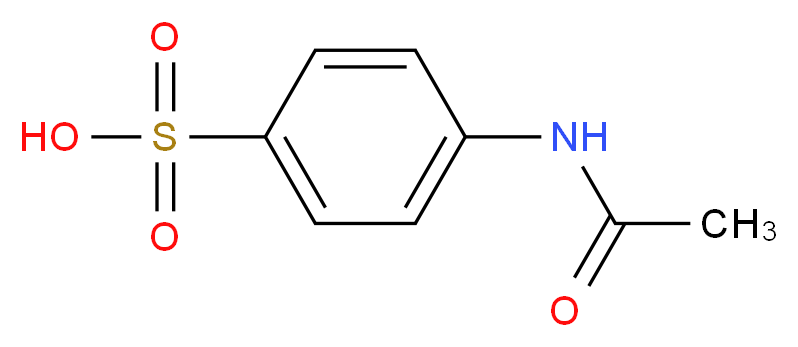 4-acetamidobenzene-1-sulfonic acid_分子结构_CAS_121-62-0