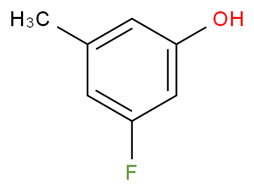 3-氟-5-甲基苯酚_分子结构_CAS_216976-31-7)