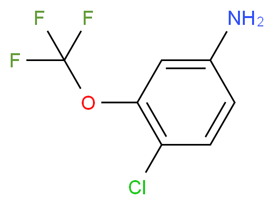 4-chloro-3-(trifluoromethoxy)aniline_分子结构_CAS_97608-50-9
