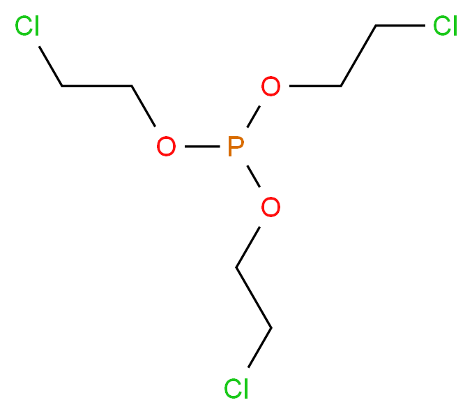 tris(2-chloroethyl) phosphite_分子结构_CAS_140-08-9