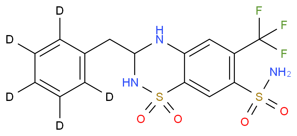 rac Bendroflumethiazide-d5_分子结构_CAS_1330183-13-5)