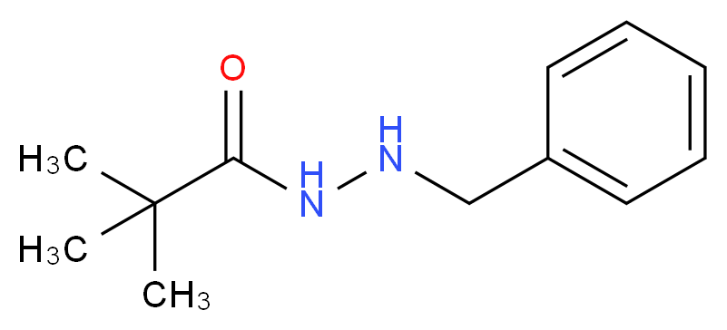 N'-benzyl-2,2-dimethylpropanehydrazide_分子结构_CAS_306-19-4