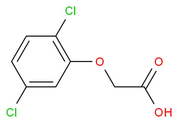 (2,5-Dichlorophenoxy)acetic acid_分子结构_CAS_)