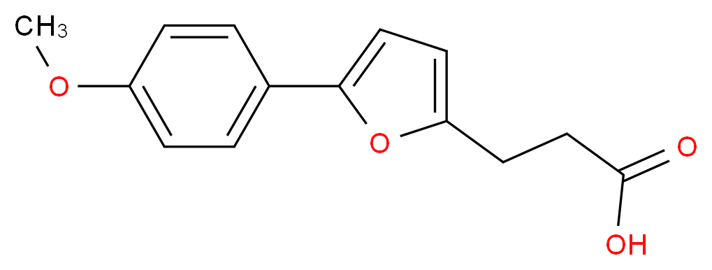 3-[5-(4-methoxyphenyl)-2-furyl]propanoic acid_分子结构_CAS_24098-77-9)