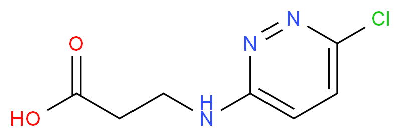 3-[(6-chloropyridazin-3-yl)amino]propanoic acid_分子结构_CAS_27255-10-3