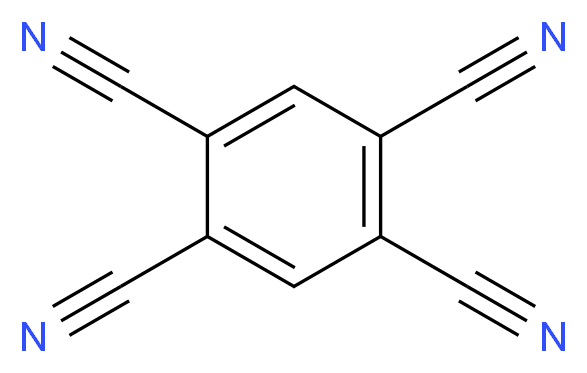 benzene-1,2,4,5-tetracarbonitrile_分子结构_CAS_712-74-3