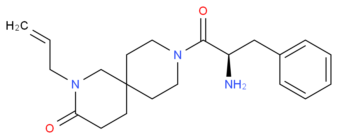 2-allyl-9-D-phenylalanyl-2,9-diazaspiro[5.5]undecan-3-one_分子结构_CAS_)