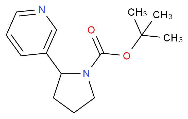 tert-butyl 2-(pyridin-3-yl)pyrrolidine-1-carboxylate_分子结构_CAS_1076199-53-5