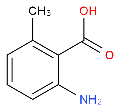 2-氨基-6-甲基苯甲酸_分子结构_CAS_4389-50-8)